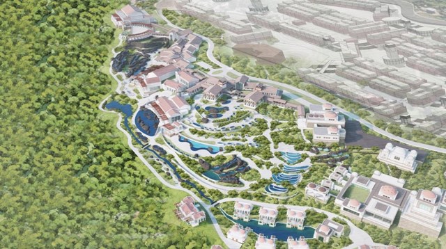 C&ocirc;ng vi&ecirc;n suối kho&aacute;ng n&oacute;ng nằm trong tổ hợp dự &aacute;n của Sun Group tại Kim B&ocirc;i, H&ograve;a B&igrave;nh &nbsp;