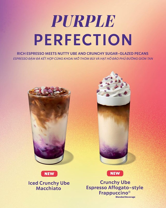 Mạng xã hội đang rộn ràng với món mới mang tên “Cà Phê Khoai Mỡ” của Starbucks.