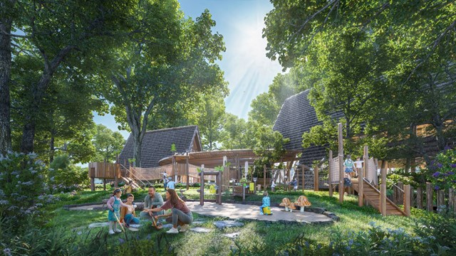 Đảo Ch&acirc;u &Acirc;u sở hữu mật độ c&acirc;y xanh, c&acirc;y cổ thụ cao nhất Eco Central Park &nbsp;