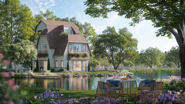 90% c&aacute;c căn biệt thự đều c&oacute; tầm &ldquo;view&rdquo; mặt nước &nbsp;