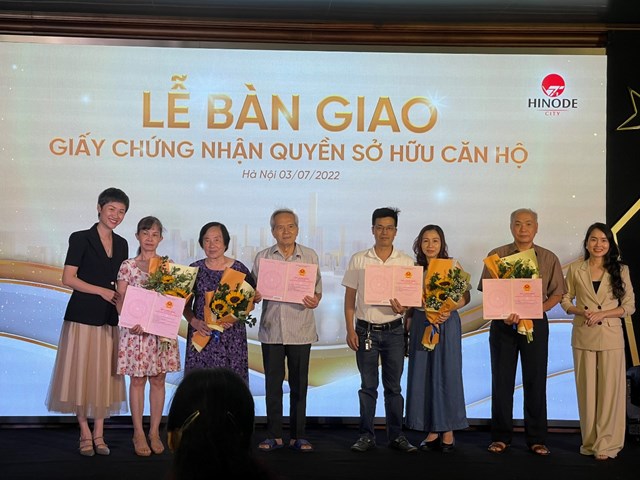 Hinode City ch&#237;nh thức b&#224;n giao sổ hồng cho cư d&#226;n - Ảnh 3