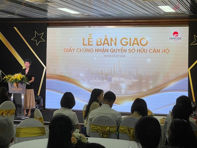 Hinode City ch&#237;nh thức b&#224;n giao sổ hồng cho cư d&#226;n - Ảnh 1