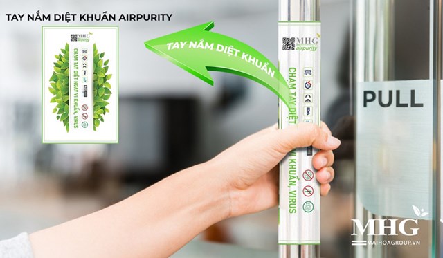 Miếng d&aacute;n kh&aacute;ng kh&aacute;ng sinh Nano Airpurity, bảo vệ b&agrave;n tay của bạn. &nbsp;