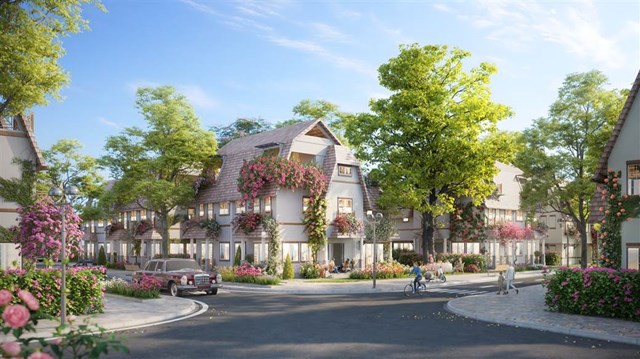 Những căn biệt thự tại Đảo Hoa Hồng rực rỡ. &nbsp;