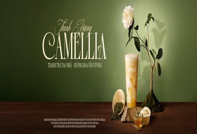 Thanh Hương Camellia của Katinat mở ra một trải nghiệm trà sữa tinh tế và khác biệt.