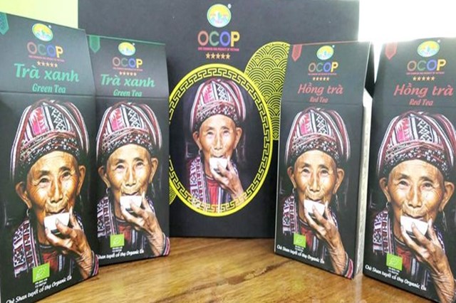 Sản phẩm của Hợp tác xã Chế biến Chè Phìn Hồ đạt OCOP 5 sao cấp quốc gia.