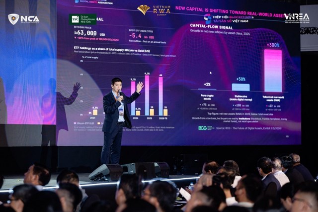 &Ocirc;ng Phan Đức Trung, Chủ tịch Hiệp hội Blockchain v&agrave; T&agrave;i sản số Việt Nam (VBA), chia sẻ về y&ecirc;u cầu x&acirc;y dựng hạ tầng niềm tin cho thị trường t&agrave;i sản số&nbsp; &nbsp;