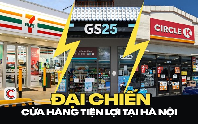 Cuộc cạnh tranh giữa 7-Eleven, GS25 và Circle K đang khiến thị trường cửa hàng tiện lợi Hà Nội “nóng rực”. Ảnh minh họa