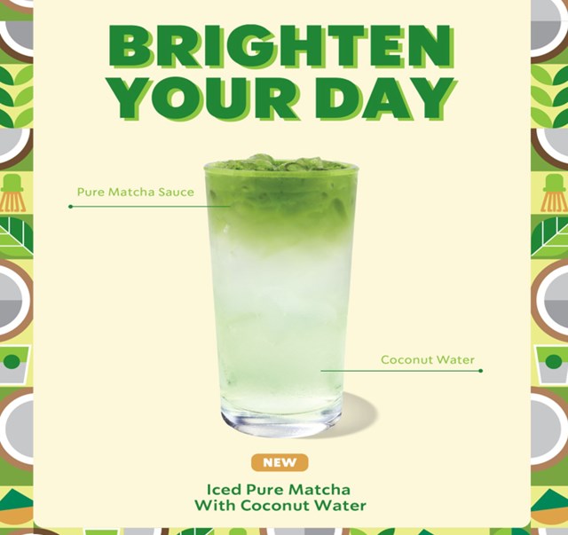 Matcha nước dừa của Starbucks, ra mắt ngày 25/7, được đánh giá hợp xu hướng sống xanh của giới trẻ.