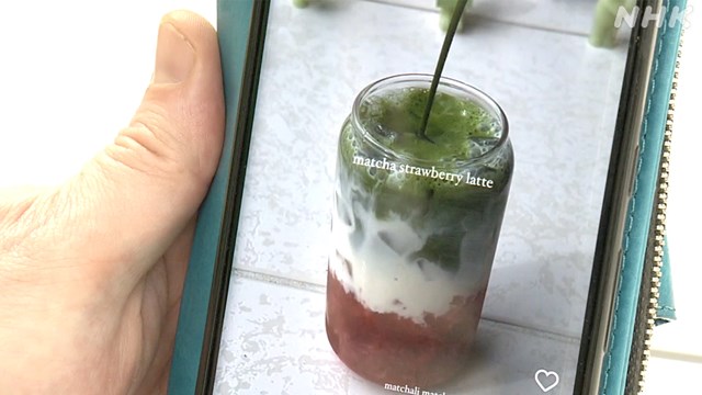 Đồ uống matcha đầy màu sắc trên Instagram.