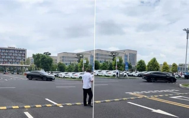 Xe điện BYD &#39;Made in China&#39; mất kiểm so&#225;t, chạy xoay tr&#242;n hơn 100 v&#242;ng tại s&#226;n bay - Ảnh 1