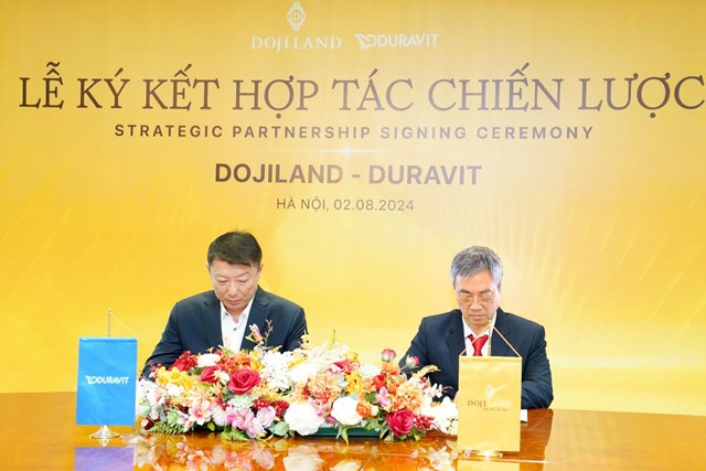 Đại diện DOJILAND v&agrave; Duravit k&yacute; kết hợp t&aacute;c chiến lược &nbsp;