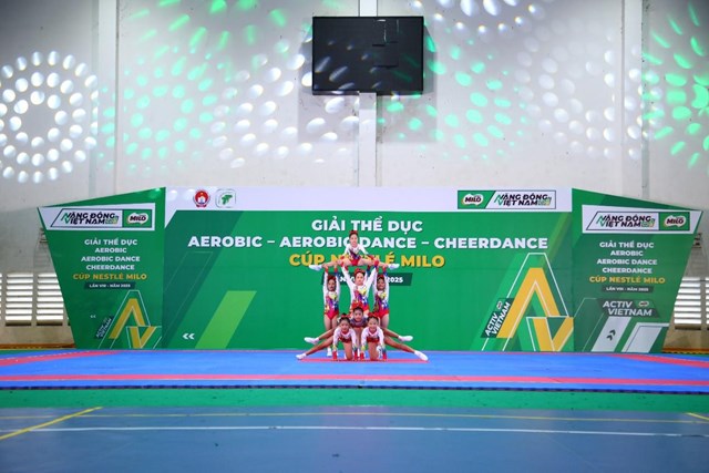 Mãn nhãn với màn trình diễn của 68 đội tại Giải thể dục Aerobic Cúp MILO lần VIII - Ảnh 1
