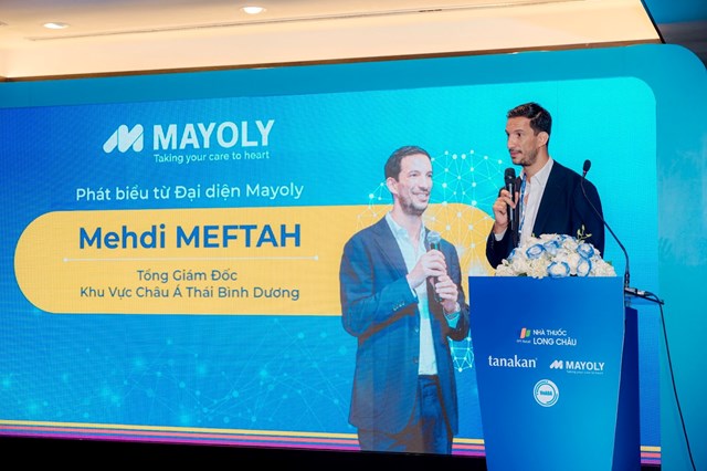 Đại diện Mayoly chia sẻ về tầm nh&igrave;n chung. &nbsp;