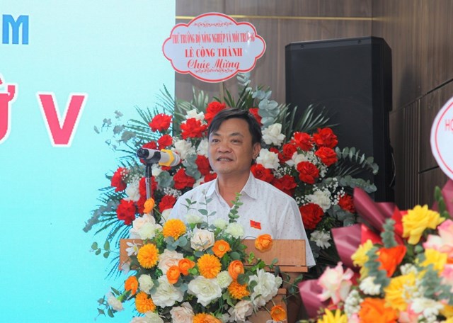 Đại diện Hội Nước v&agrave; M&ocirc;i trường tỉnh Bắc Giang (nay l&agrave; tỉnh Bắc Ninh) ph&aacute;t hiểu tham luận tại Đại hội