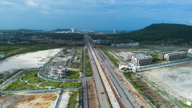 To&agrave;n cảnh tuyến LRT từ tr&ecirc;n cao. &nbsp;