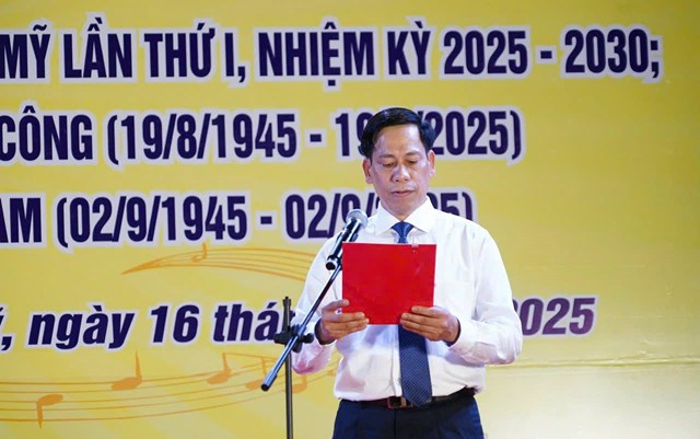 &Ocirc;ng Vũ Ngọc H&ograve;a &ndash; Ph&oacute; B&iacute; thư Thường trực Đảng ủy phường khai mạc chương tr&igrave;nh