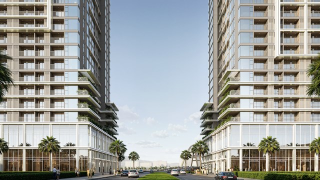 Thiết kế mặt k&iacute;nh lớn v&agrave; trần cao 7m gi&uacute;p shophouse dễ d&agrave;ng t&ugrave;y biến cho nhiều m&ocirc; h&igrave;nh kinh doanh. Ảnh minh hoạ: Sun Property. &nbsp;