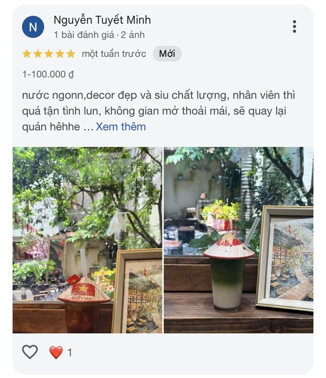 Kh&aacute;ch h&agrave;ng đến thưởng thức v&agrave; chia sẻ cảm nhận tại qu&aacute;n (Ảnh: Google)