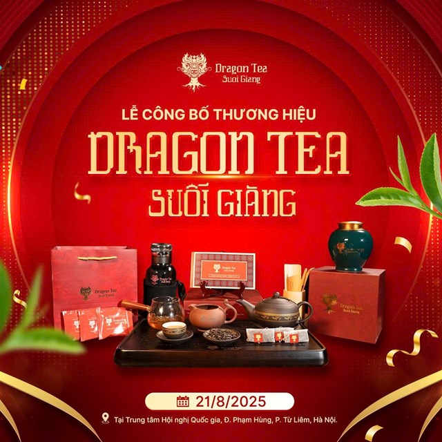 C&ocirc;ng bố thương hiệu Dragon Tea Suối Gi&agrave;ng