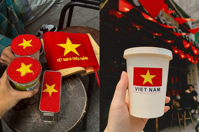 &#160;L&#224;n s&#243;ng ẩm thực &quot;y&#234;u nước&quot;: Khi cờ đỏ sao v&#224;ng hiện diện trong từng b&#225;t phở, ly c&#224; ph&#234; tại H&#224; Nội - Ảnh 2