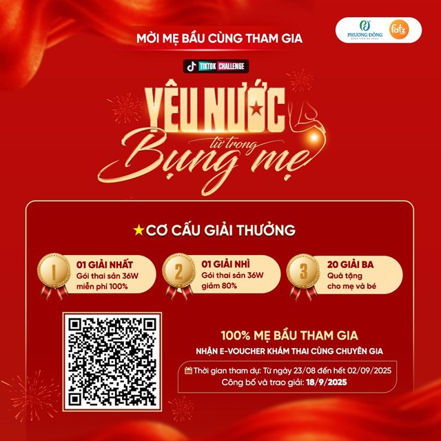 Giải thưởng hấp dẫn với g&oacute;i thai sản miễn ph&iacute; ho&agrave;n to&agrave;n tại Phương Đ&ocirc;ng. &nbsp;