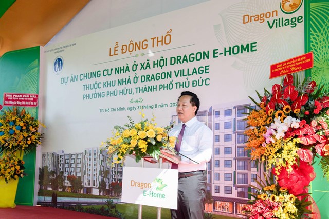 &Ocirc;ng Ho&agrave;ng T&ugrave;ng - Chủ tịch UBND TP Thủ Đức mong muốn c&oacute; th&ecirc;m nhiều dự &aacute;n như Dragon E-Home để n&acirc;ng cao chất lượng cuộc sống người d&acirc;n.