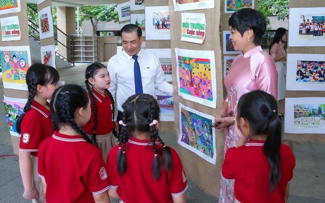 Ph&#225;t động Cuộc thi vẽ tranh Bảo vệ m&#244;i trường trong học đường lần thứ hai, chủ đề “S&#226;n trường mơ ước của em&quot; - Ảnh 5