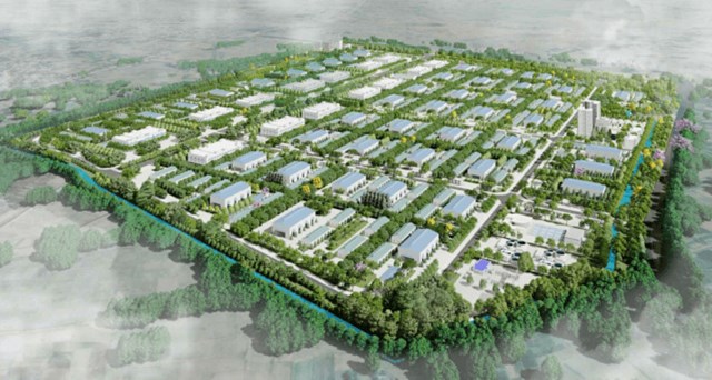 Phối cảnh Khu c&ocirc;ng nghiệp Nghĩa Hưng. &nbsp;