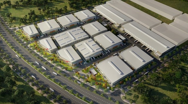 Phối cảnh toàn cảnh dự án Industrial Centre YP2C của chủ đầu tư GELEX và Frasers Property Vietnam.