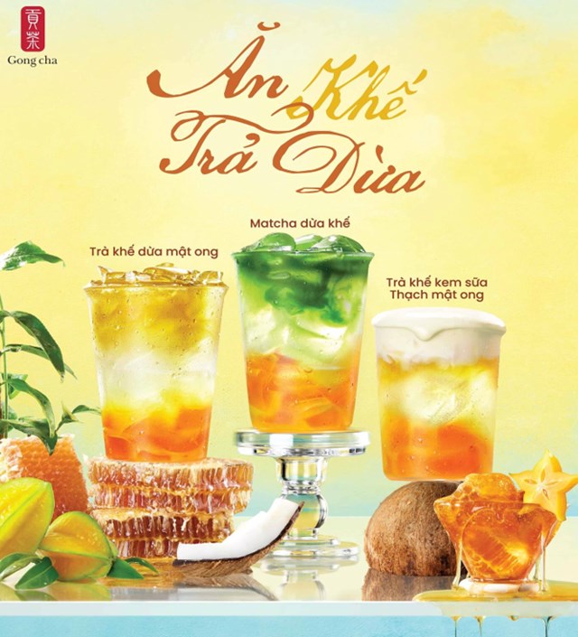 Gong Cha gọi m&#249;a nhiệt đới với bộ sưu tập “Ăn Khế, Trả Dừa” - Ảnh 1