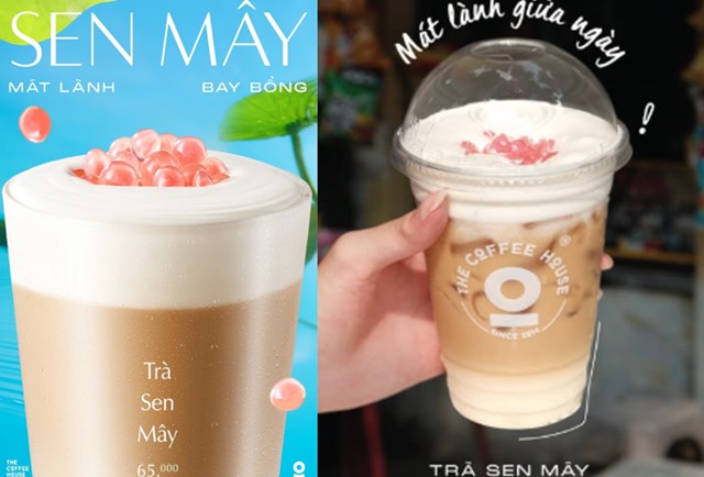 Sen M&acirc;y dịu d&agrave;ng như m&acirc;y trời, h&ograve;a quyện c&ugrave;ng lớp foam dừa b&eacute;o mượt đầy cuốn h&uacute;t.