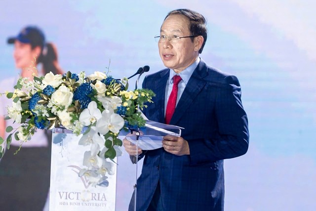 Ph&oacute; Thủ tướng Ch&iacute;nh phủ L&ecirc; Tiến Ch&acirc;u ph&aacute;t biểu tại buổi lễ.&nbsp;