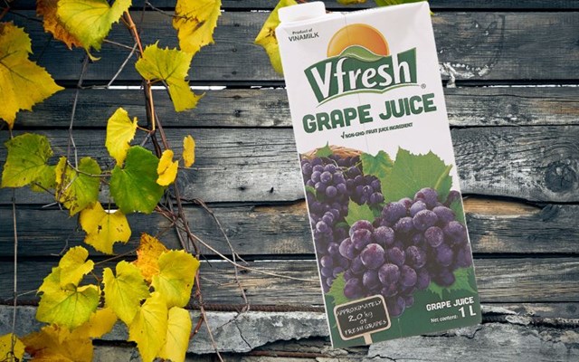 Nước nho ép Vfresh.