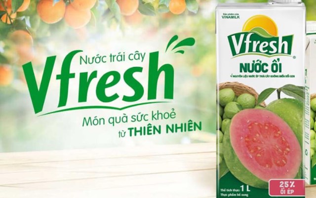 Nước ép ổi Vfresh.