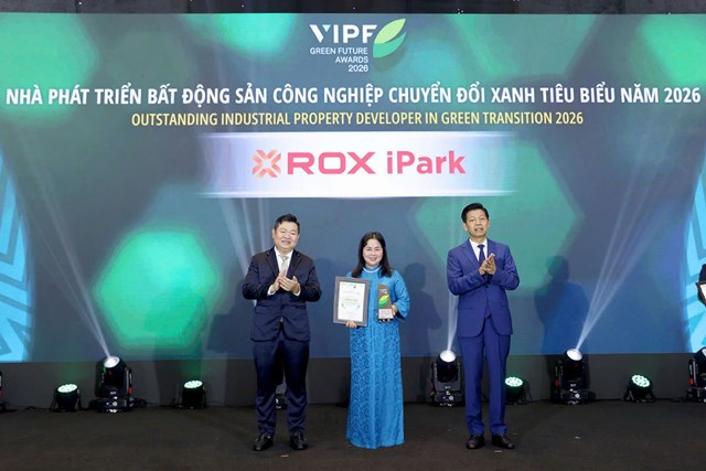 ROX iPark được vinh danh tại chương tr&igrave;nh VIPF Green Future Awards &ndash; V&igrave; Tương lai xanh 2026 &nbsp;