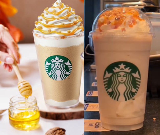 Honey Glazed Walnut Oatmilk Frappuccino® là phiên bản đá xay mát lạnh, hòa quyện vị bùi béo của hạt rang, phủ thêm lớp kem mịn màng, tạo nên trải nghiệm hương vị đa tầng đầy cuốn hút.