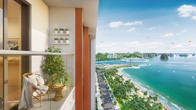Sun Centro Town sở hữu view &ldquo;tuyệt đối điện ảnh&rdquo; hướng Vịnh di sản. Ảnh: Sun Property &nbsp;