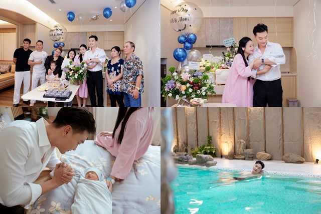 Diễn vi&ecirc;n Trọng L&acirc;n chia sẻ những h&igrave;nh ảnh kỳ ở cữ của gia đ&igrave;nh tr&ecirc;n trang c&aacute; nh&acirc;n. &nbsp;