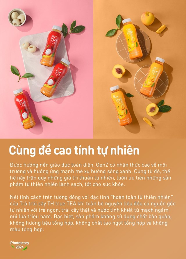 Tr&#224; tr&#225;i c&#226;y TH true TEA - cặp b&#224;i tr&#249;ng với t&#237;nh c&#225;ch GenZ - Ảnh 2