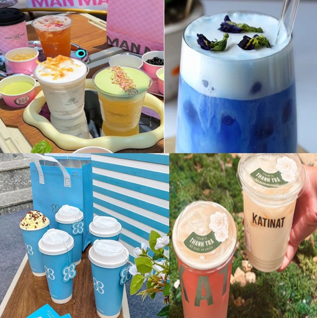 Trà sữa hương hoa với hương thơm tự nhiên và vị ngọt nhẹ đang thổi làn gió mới vào thị trường trà sữa Việt.
