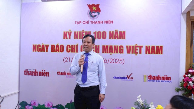 Nh&agrave; b&aacute;o Nguyễn To&agrave;n Thắng, Tổng bi&ecirc;n tập Tạp ch&iacute; Thanh ni&ecirc;n ph&aacute;t biểu tại lễ kỷ niệm 100 năm ng&agrave;y B&aacute;o ch&iacute; c&aacute;ch mạng Việt Nam