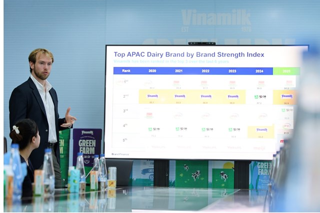 &Ocirc;ng Alex Haigh &ndash; Gi&aacute;m đốc điều h&agrave;nh Brand Finance khu vực ch&acirc;u &Aacute; &ndash; Th&aacute;i B&igrave;nh Dương chia sẻ về b&aacute;o c&aacute;o gi&aacute; trị thương hiệu năm 2025 (Ảnh: Nguyễn Ho&agrave;ng). &nbsp;