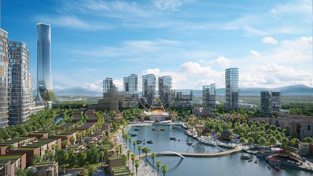 Phối cảnh minh họa &ldquo;si&ecirc;u&rdquo; quần thể Da Nang Downtown. Ảnh Sun Group &nbsp;