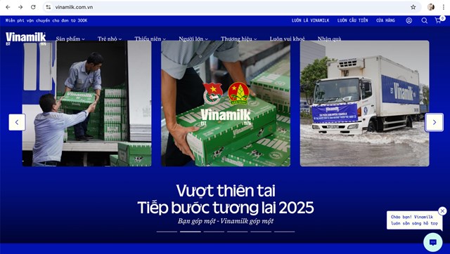 Chương tr&igrave;nh &ldquo;Vượt thi&ecirc;n tai &ndash; Tiếp bước tương lai 2025&rdquo; triển khai trực tiếp tr&ecirc;n website Vinamilk, với c&aacute;c th&ocirc;ng tin cập nhật v&agrave; minh bạch; được mọi người tiếp cận dễ d&agrave;ng, ủng hộ nhanh ch&oacute;ng. Ảnh: Vi Nam &nbsp;