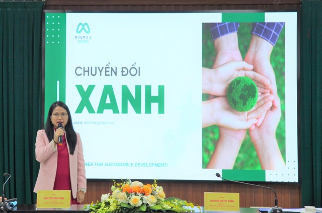Bà Tô Thị Hồng Điệp - Giám đốc Công ty Cổ Phần MinMax Green, TP.HCM