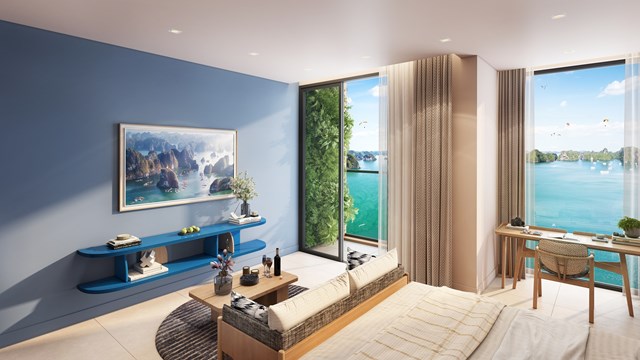 Nội thất căn hộ Sun Centro Town được thiết kế tinh tế, hiện đại. Ảnh: Sun Property.  