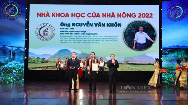 Những nỗ lực nghiên cứu và phát triển trà Xáo Tam Phân của ông Nguyễn Văn Khôn cũng đã được ghi nhận bằng nhiều danh hiệu cao quý: “Nhà Khoa học của Nhà nông 2022”