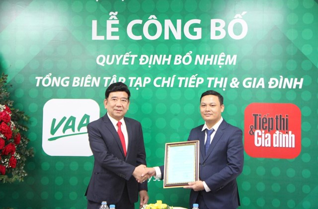 Nh&agrave; b&aacute;o Ho&agrave;ng Vững được bổ nhiệm l&agrave;m Tổng Bi&ecirc;n tập Tạp ch&iacute; Tiếp thị v&agrave; Gia đ&igrave;nh từ ng&agrave;y 30/8/2022