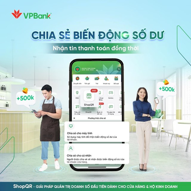 Chủ cửa h&agrave;ng c&oacute; thể sử dụng 1 trong 2 c&aacute;ch thức tiện lợi để thực hiện&nbsp;chia sẻ biến động số dư cho nh&acirc;n vi&ecirc;n &nbsp;